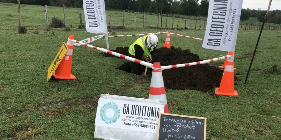 Illustrative image of Infiltration test (Porchet/Double-ring infiltrometer) in Bendigo