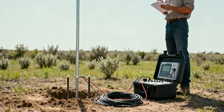 Illustrative image of Electrical resistivity / VES (Vertical Electrical Sounding) in Bendigo